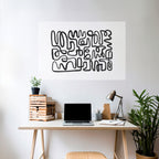 LOST IN THE ECHO Peel and Stick Horizontal Poster