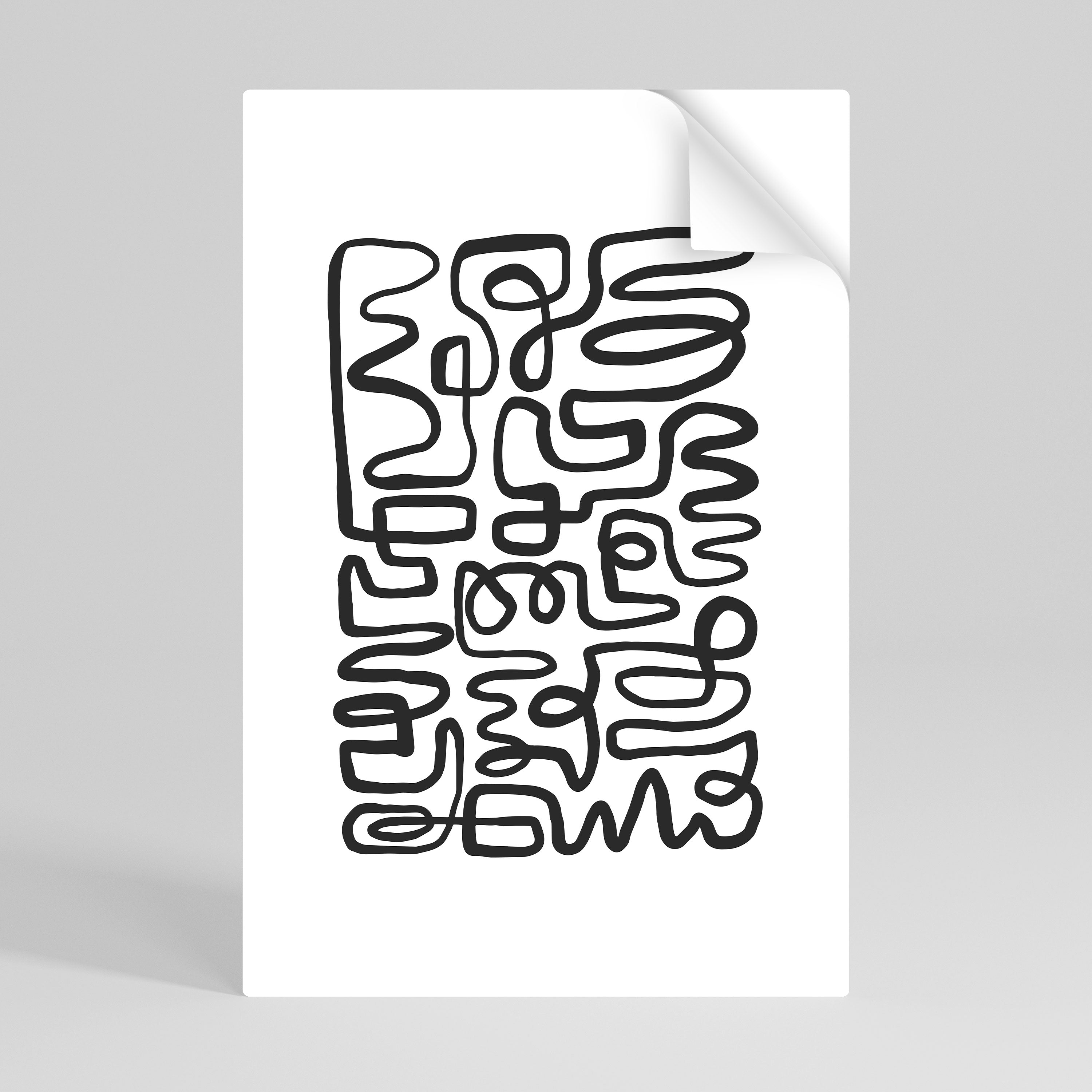 LOST IN THE ECHO Selbstklebendes Poster - Hochformat