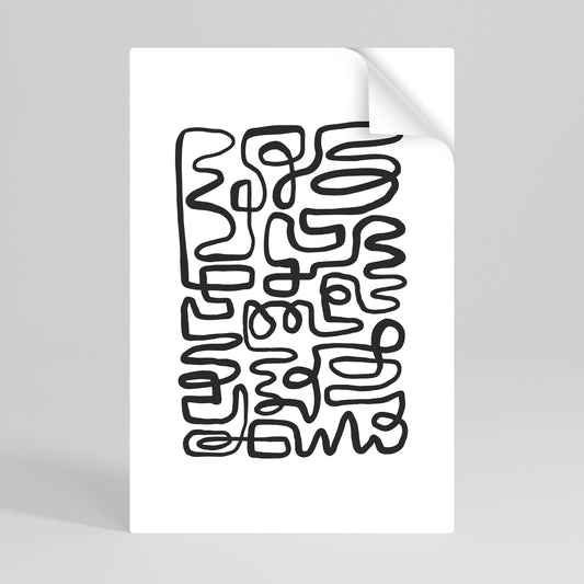 LOST IN THE ECHO Selbstklebendes Poster - Hochformat