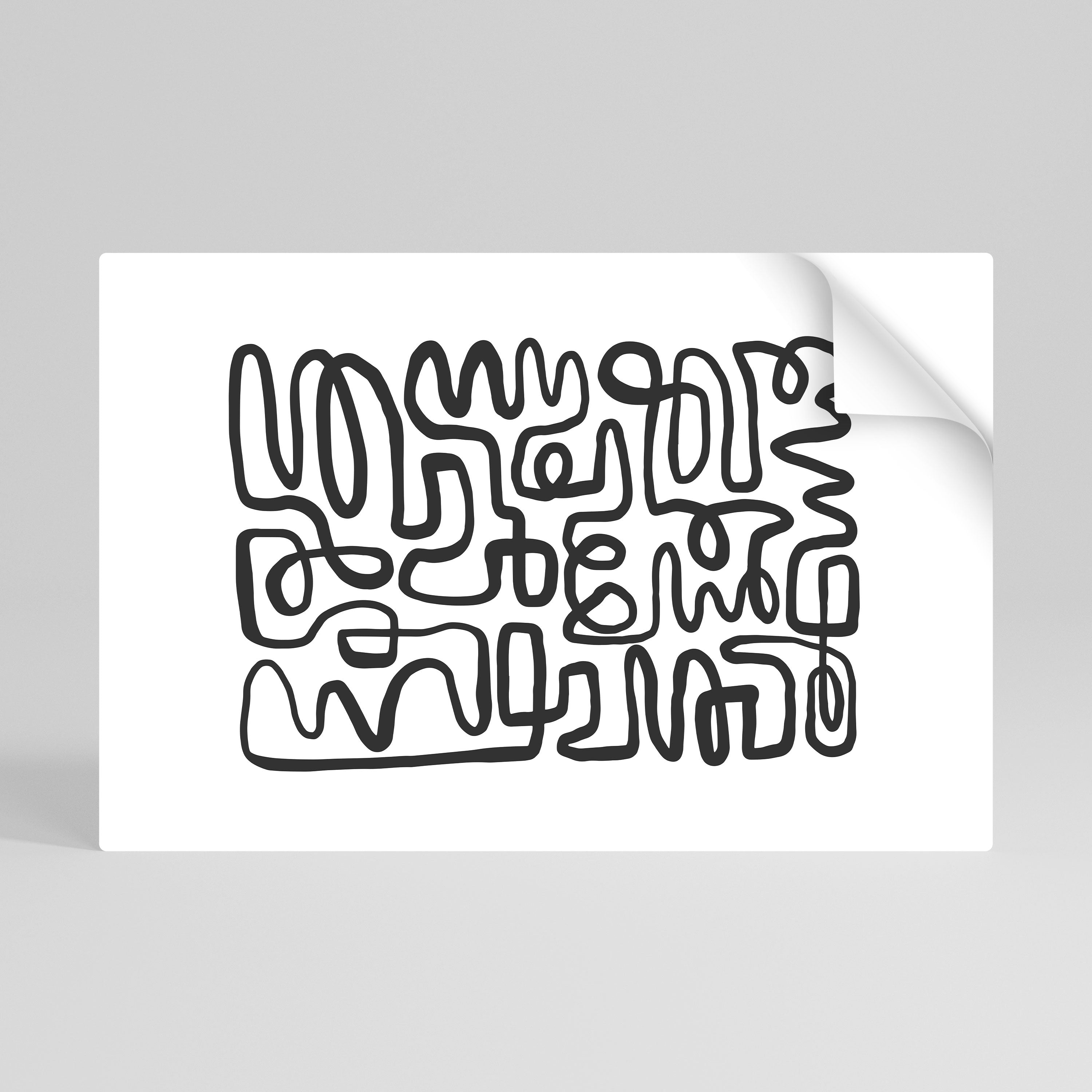 LOST IN THE ECHO Selbstklebendes Horizontal-Poster