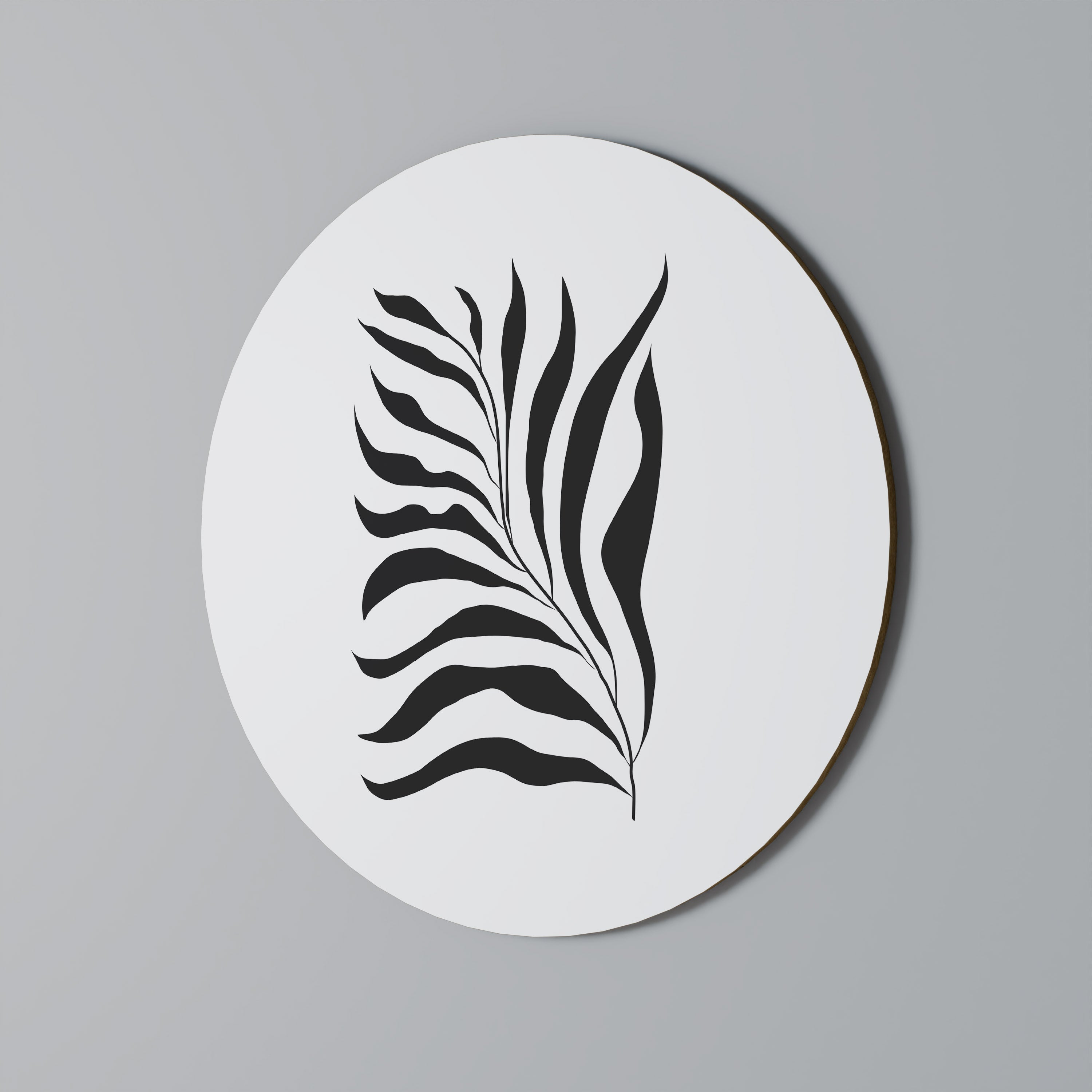 SHADOW PLANT Runde Wanddekoration Ø 69 cm