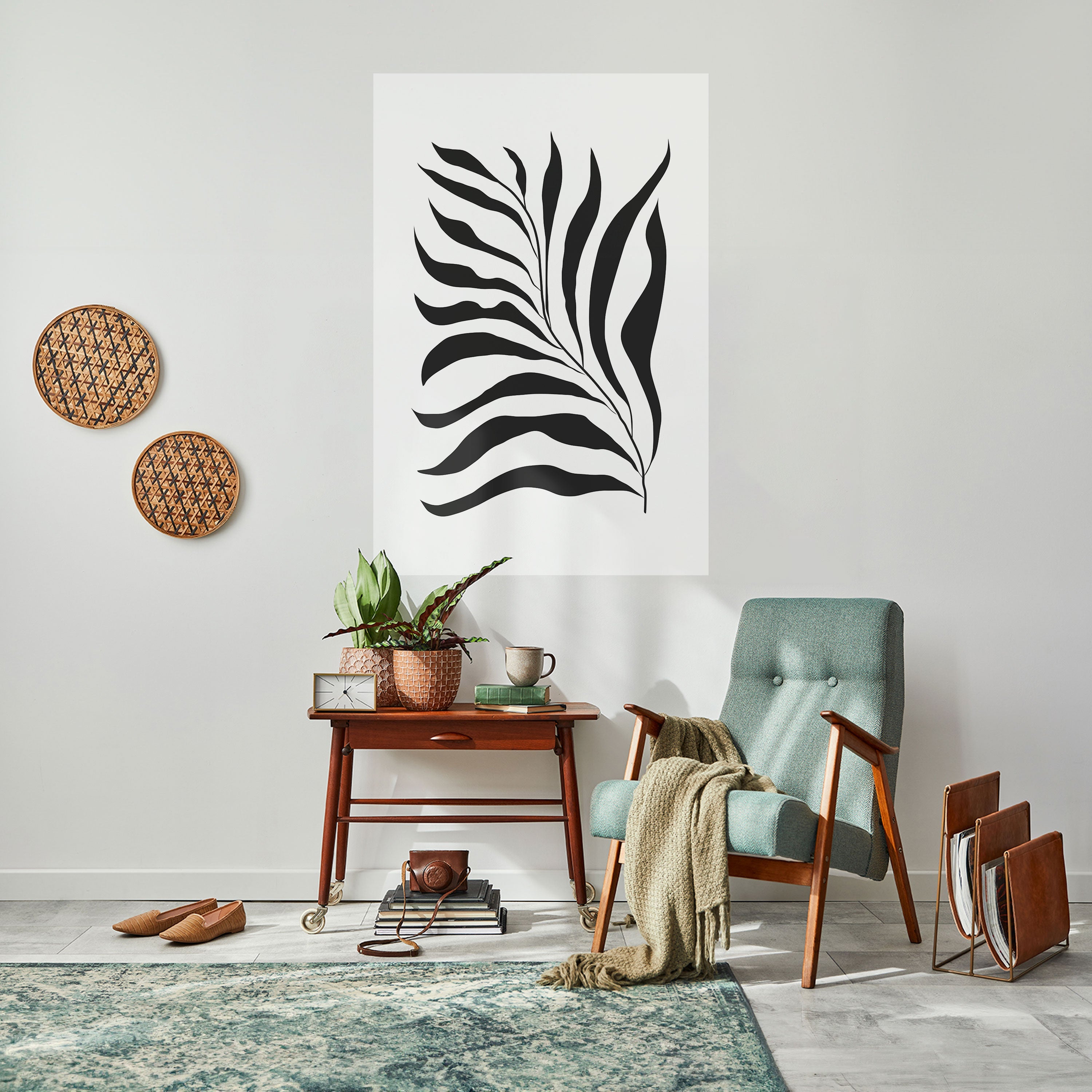 SHADOW PLANT Vertikales Poster zum Abziehen und Aufkleben