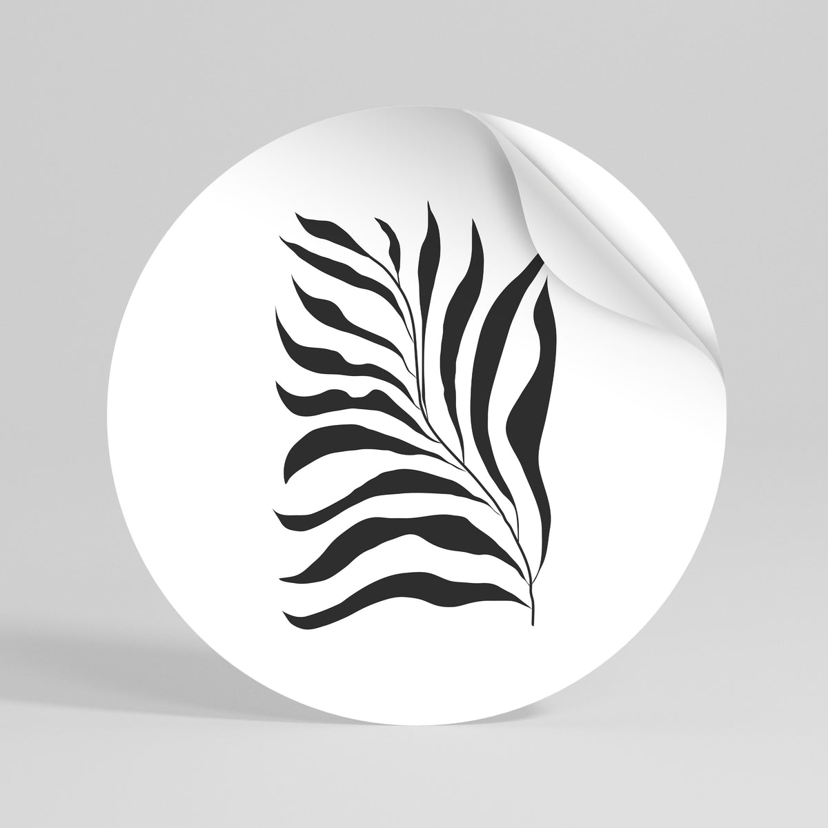 SHADOW PLANT Runder Wandsticker zum Abziehen und Aufkleben