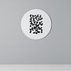 CHARCOAL CASCADE Runde Wanddekoration Ø 69 cm