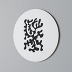 CHARCOAL CASCADE Runde Wanddekoration Ø 69 cm