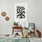 CHARCOAL CASCADE Selbstklebendes Poster - Hochformat