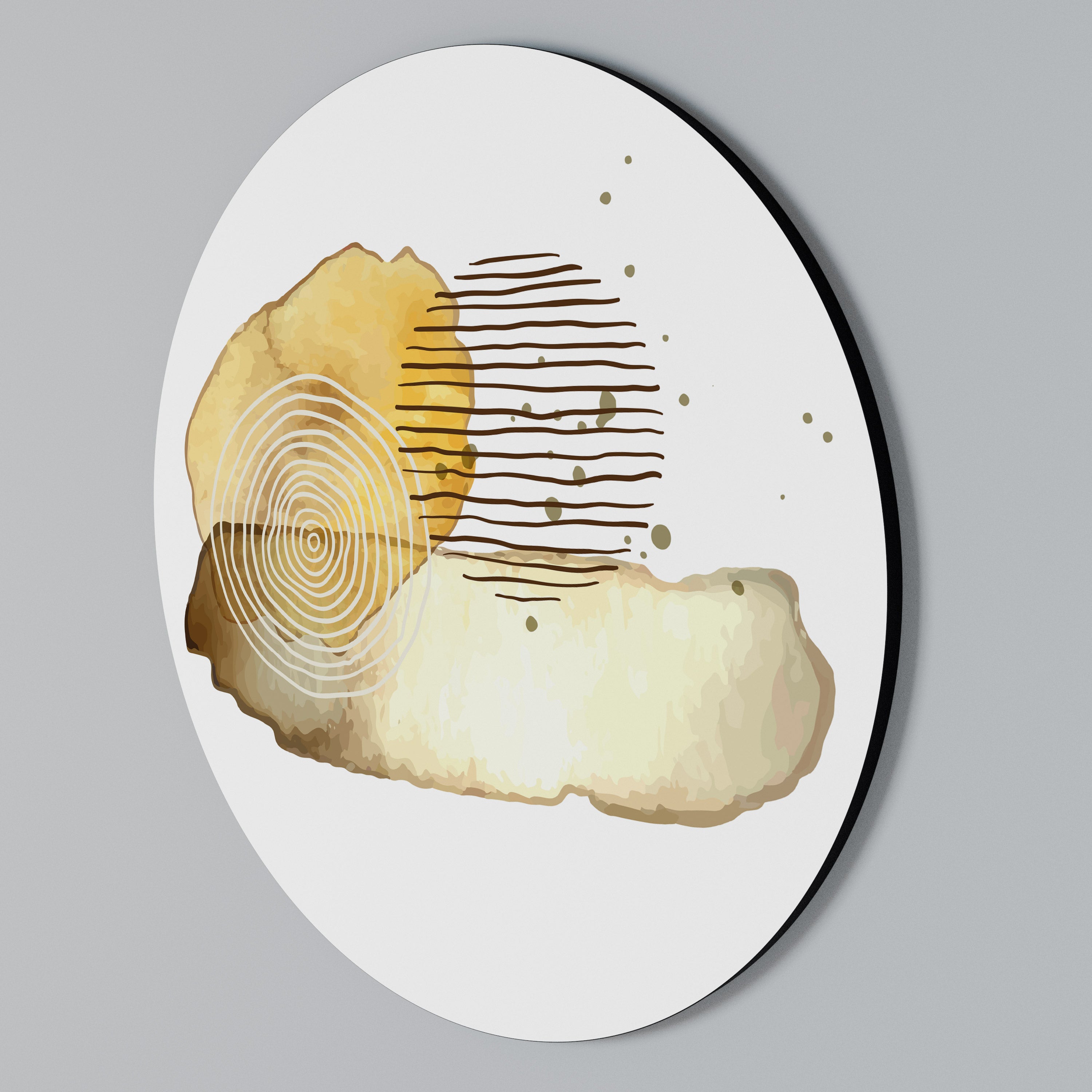 TRANSCENDENT TONES Round Wall Art