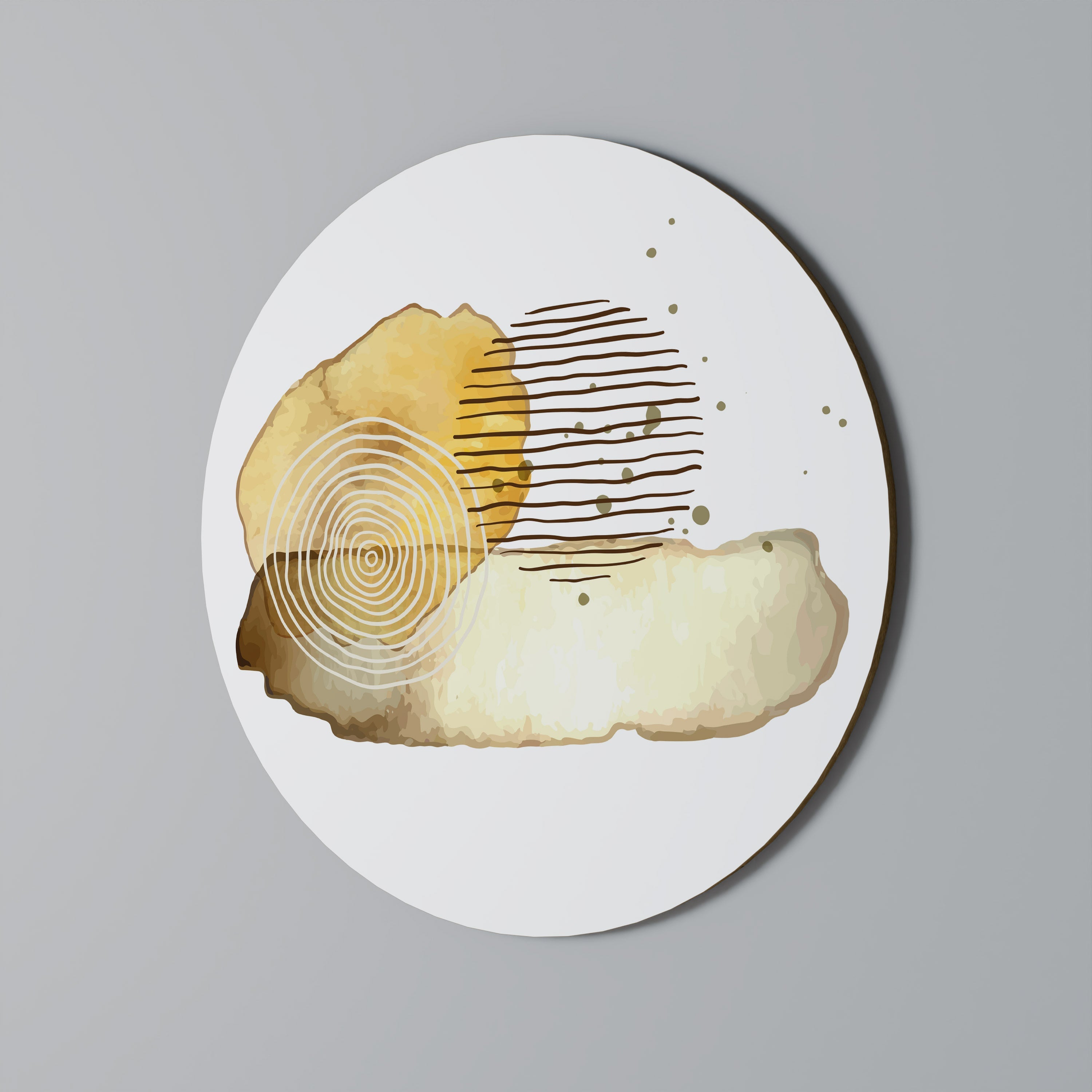 TRANSCENDENT TONES Runde Wanddekoration Ø 69 cm