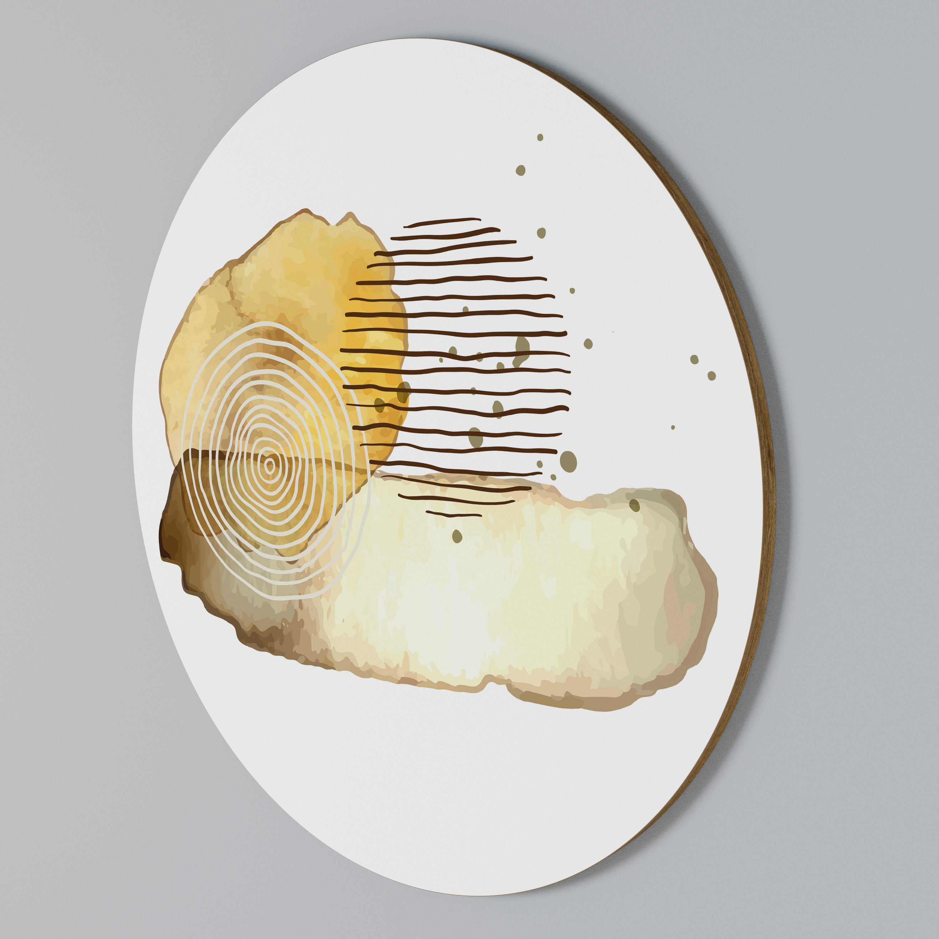 TRANSCENDENT TONES Rundes Wandbild