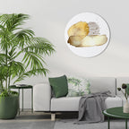 TRANSCENDENT TONES Runde Wanddekoration Ø 69 cm