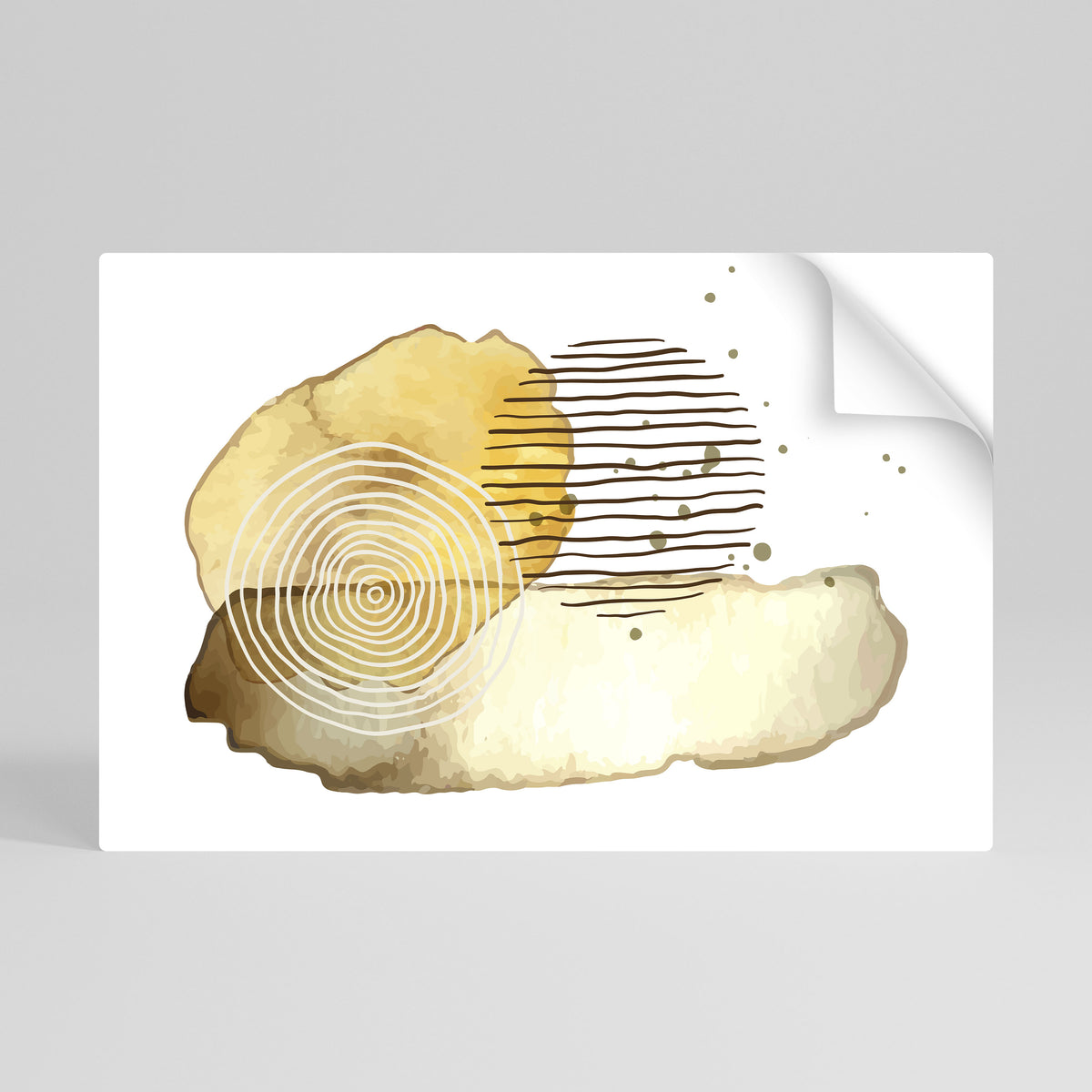 TRANSCENDENT TONES Selbstklebendes Horizontal-Poster