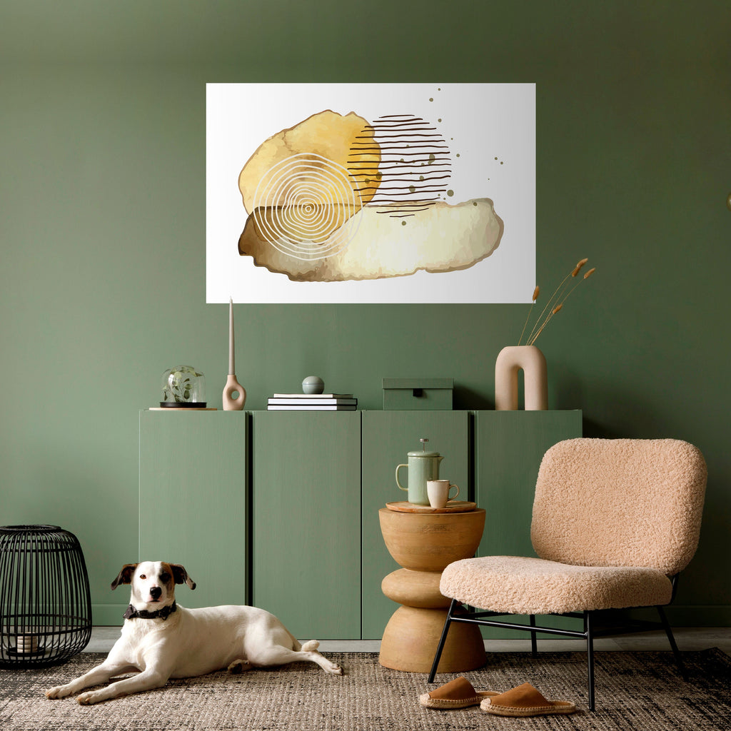 TRANSCENDENT TONES Peel and Stick Horizontal Poster