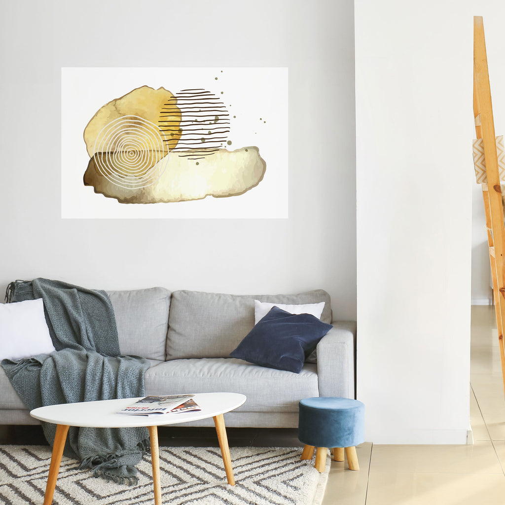 TRANSCENDENT TONES Peel and Stick Horizontal Poster