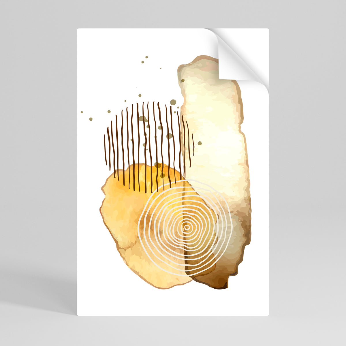 TRANSCENDENT TONES Selbstklebendes Poster - Hochformat