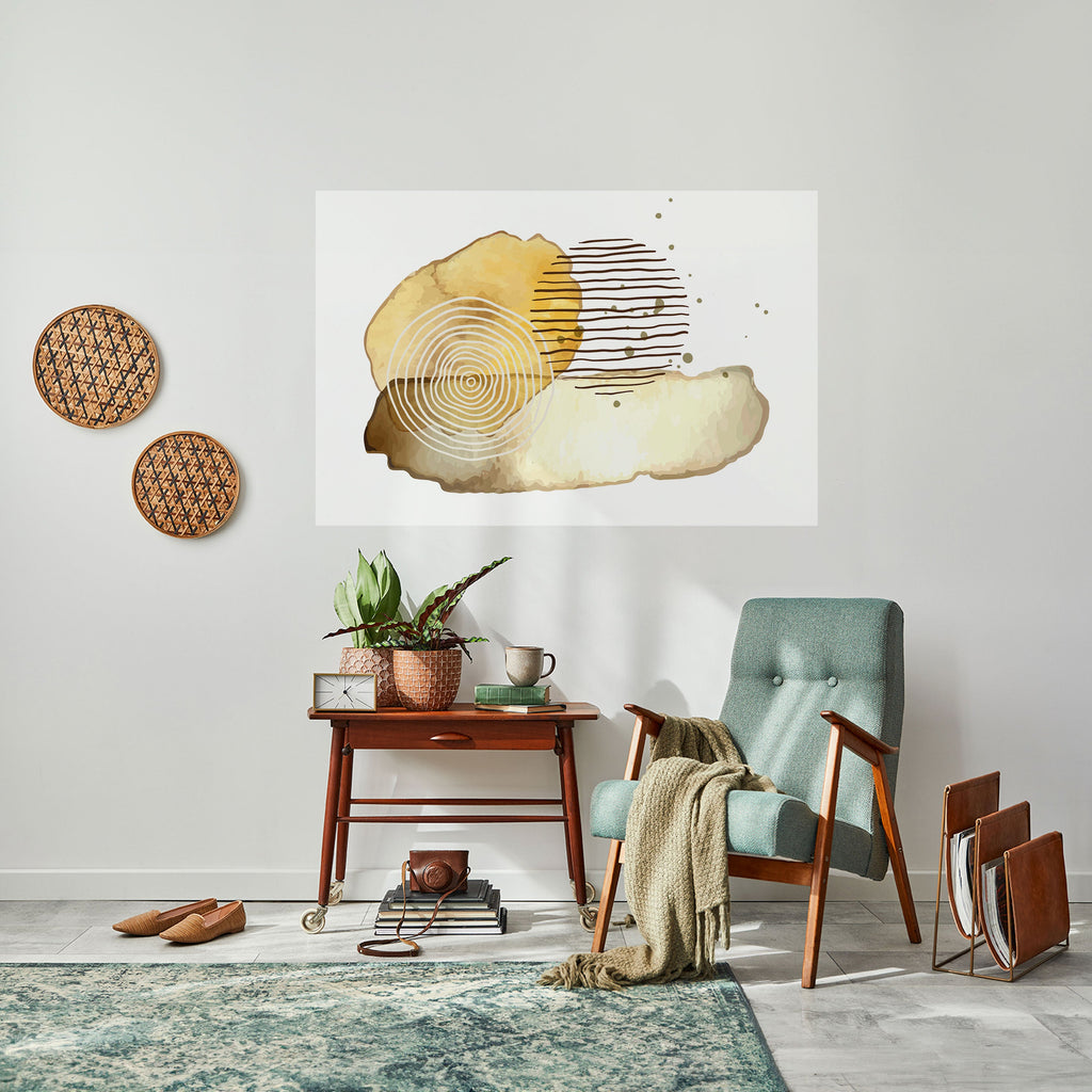 TRANSCENDENT TONES Peel and Stick Horizontal Poster