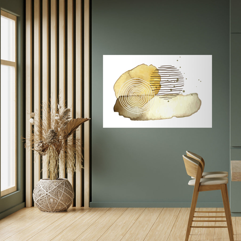 TRANSCENDENT TONES Peel and Stick Horizontal Poster