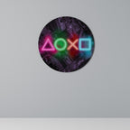 CYBERPUNK CHRONICLE Runde Wanddekoration Ø 69 cm