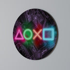 CYBERPUNK CHRONICLE Runde Wanddekoration Ø 69 cm