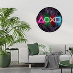 CYBERPUNK CHRONICLE Runde Wanddekoration Ø 69 cm