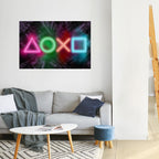 CYBERPUNK CHRONICLE Selbstklebendes Horizontal-Poster