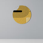 SHAPESHIFT SYMPHONY Round Wall Art