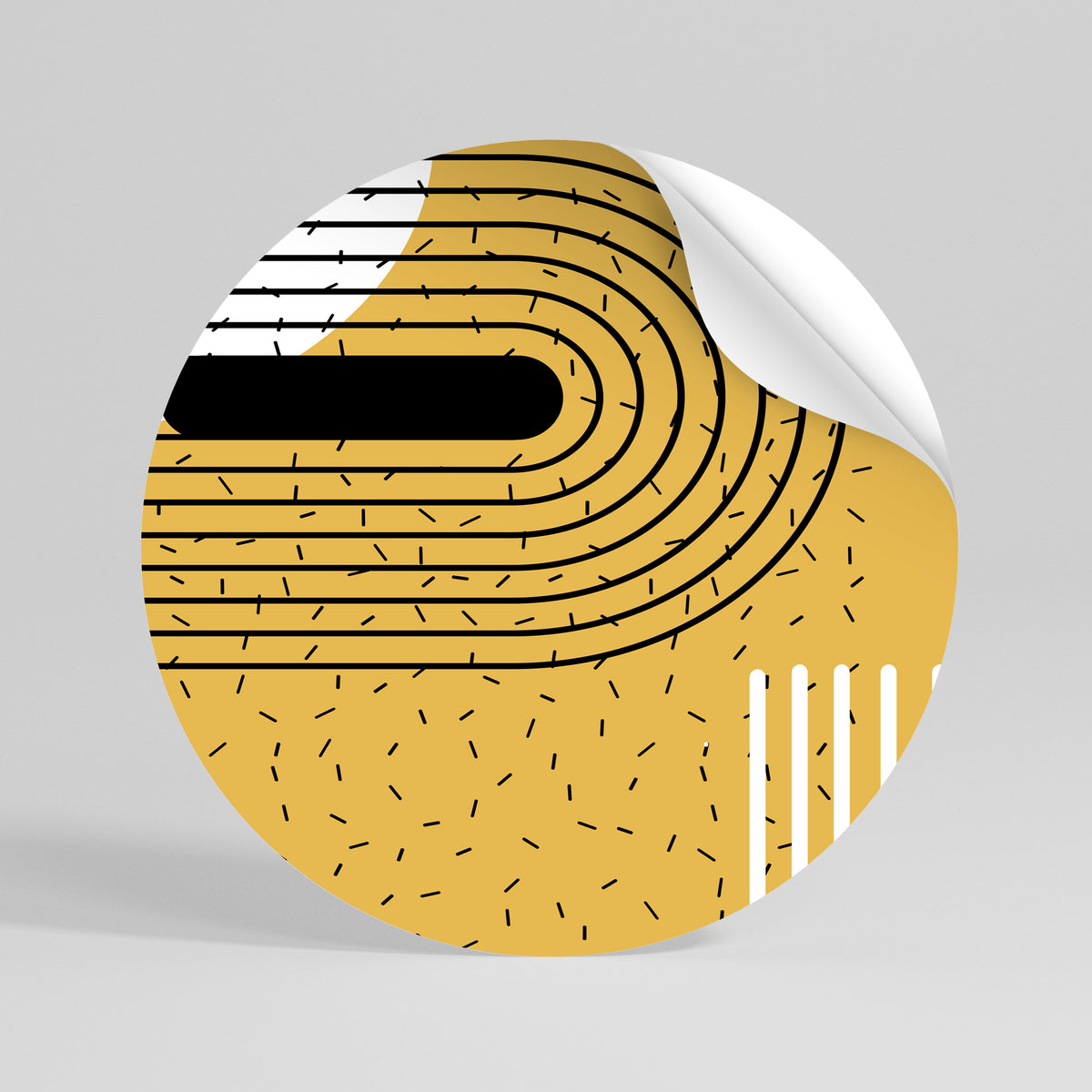 SHAPESHIFT SYMPHONY Runder Wandsticker zum Abziehen und Aufkleben