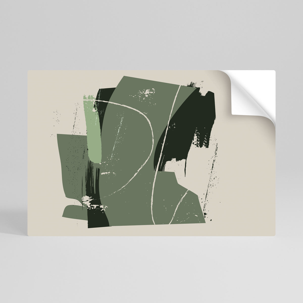 EVERGREEN ESCAPE Selbstklebendes Horizontal-Poster