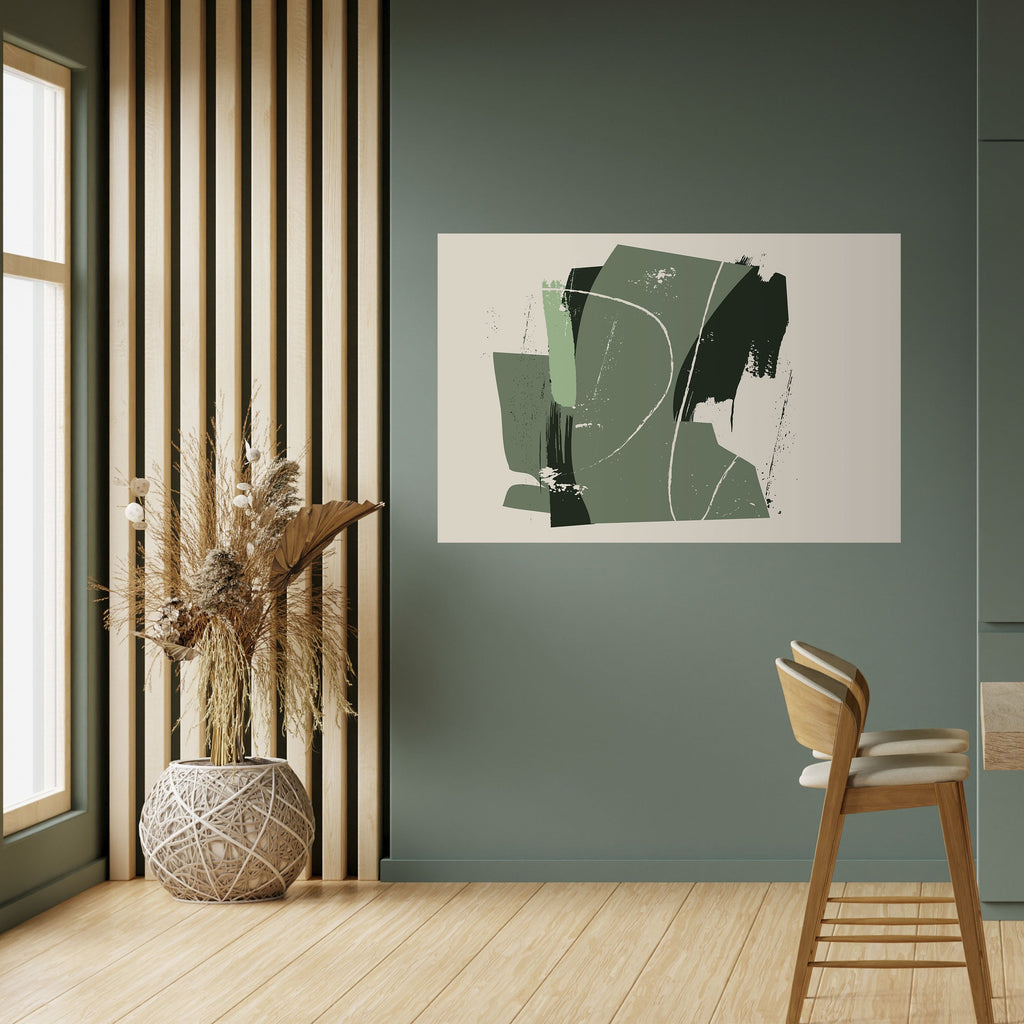 EVERGREEN ESCAPE Peel and Stick Horizontal Poster