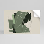 EVERGREEN ESCAPE Selbstklebendes Horizontal-Poster