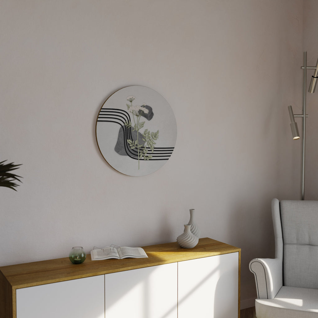 HERACLEUM ARRAY Runde Wanddekoration Ø 69 cm