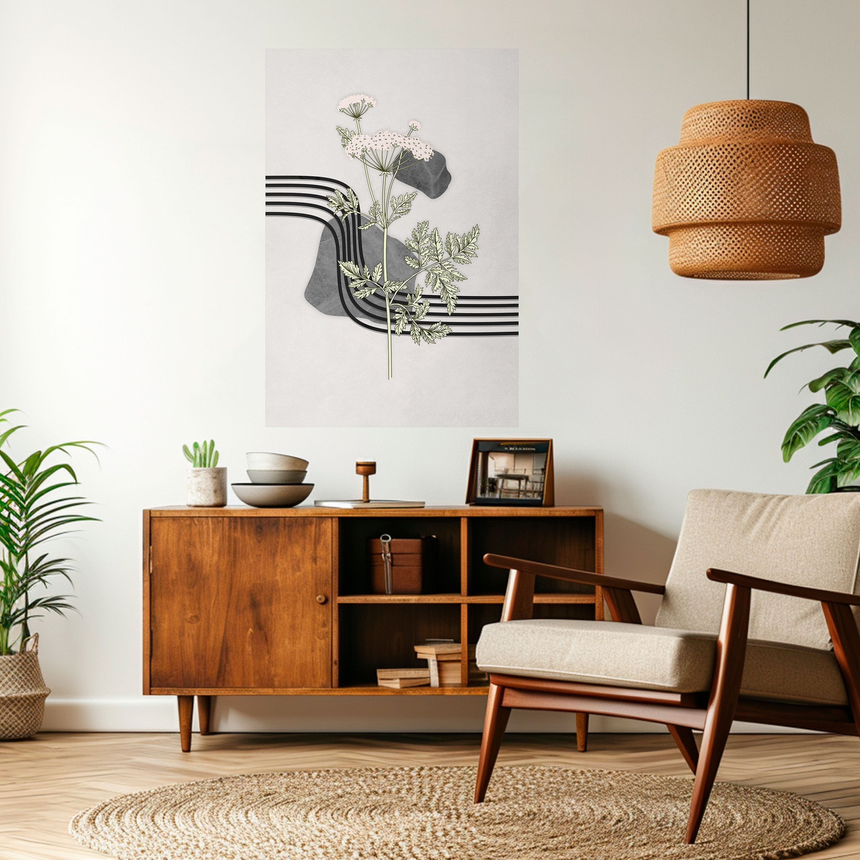 HERACLEUM ARRAY Vertikales Poster zum Abziehen und Aufkleben