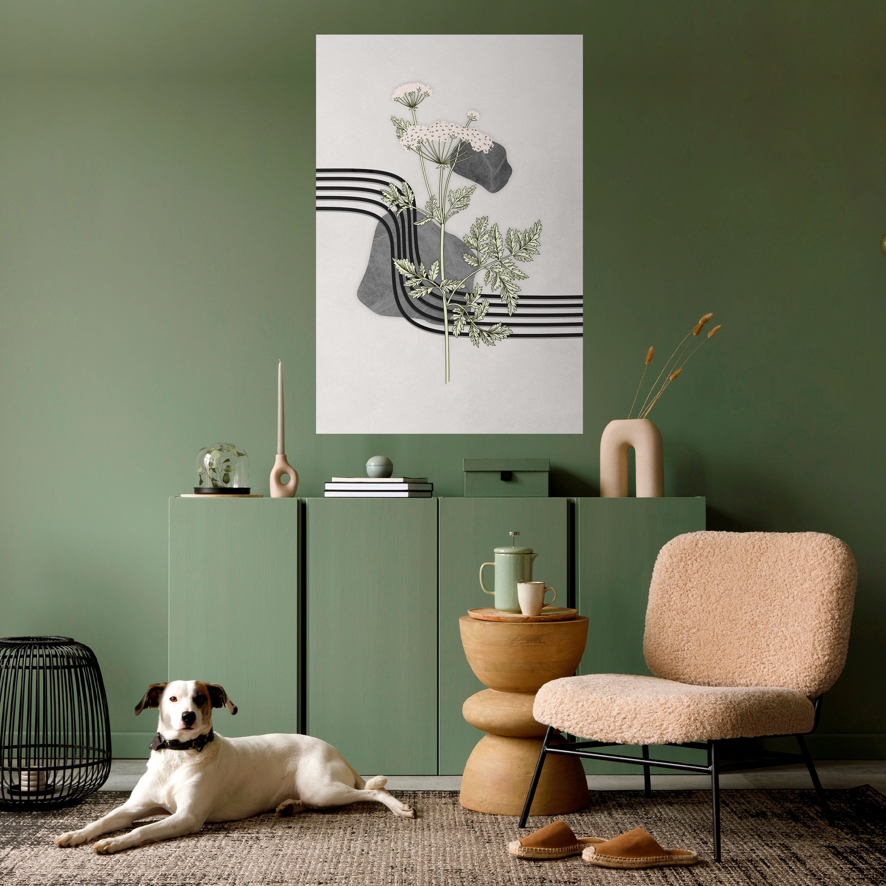 HERACLEUM ARRAY Vertikales Poster zum Abziehen und Aufkleben
