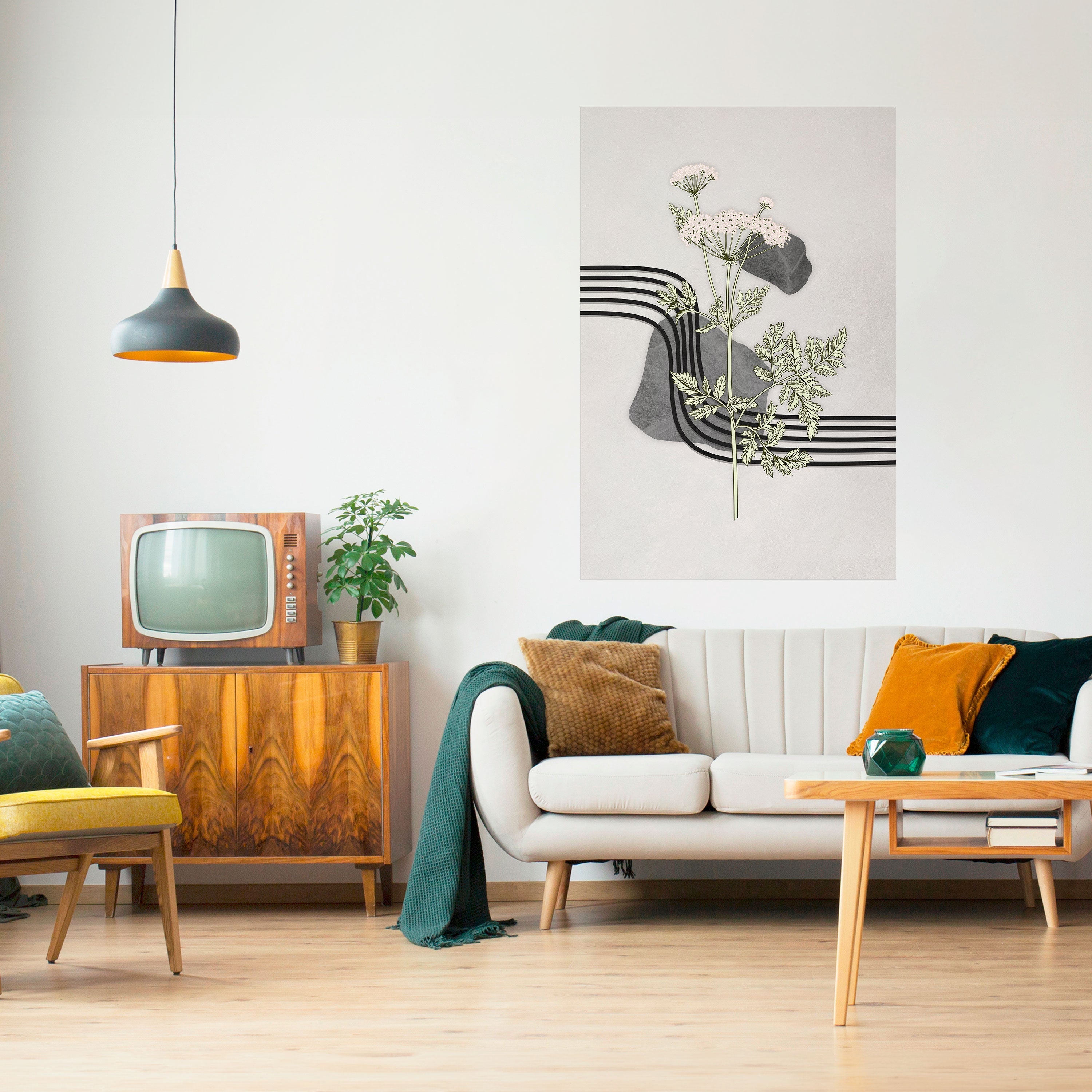HERACLEUM ARRAY Vertikales Poster zum Abziehen und Aufkleben