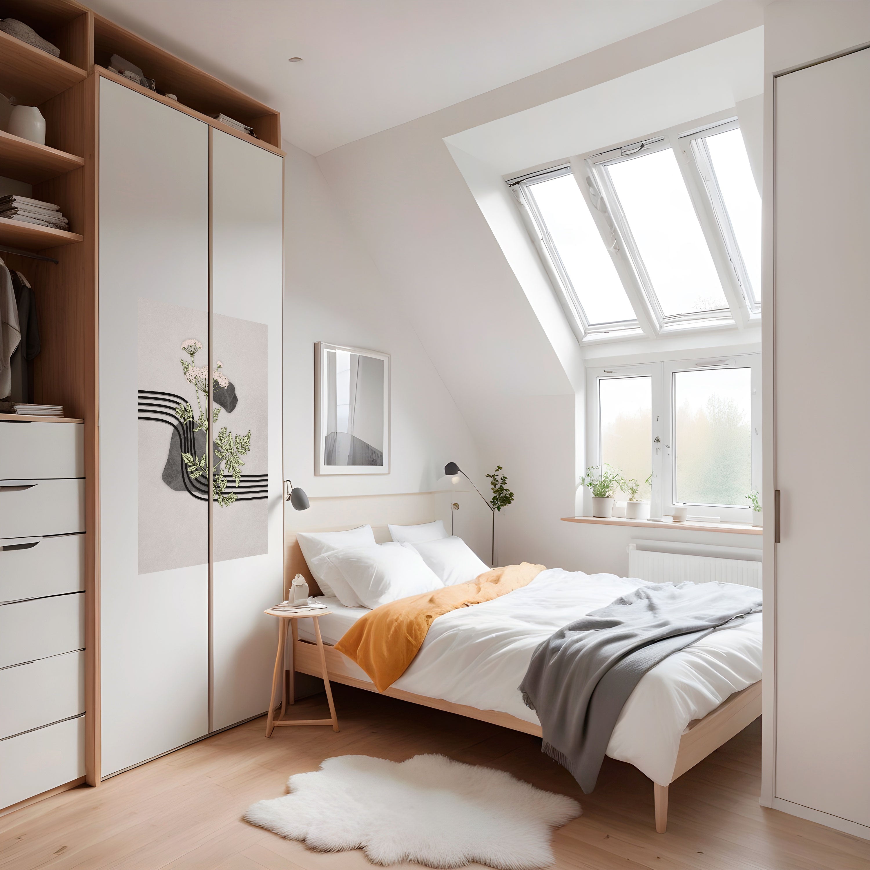 HERACLEUM ARRAY Vertikales Poster zum Abziehen und Aufkleben