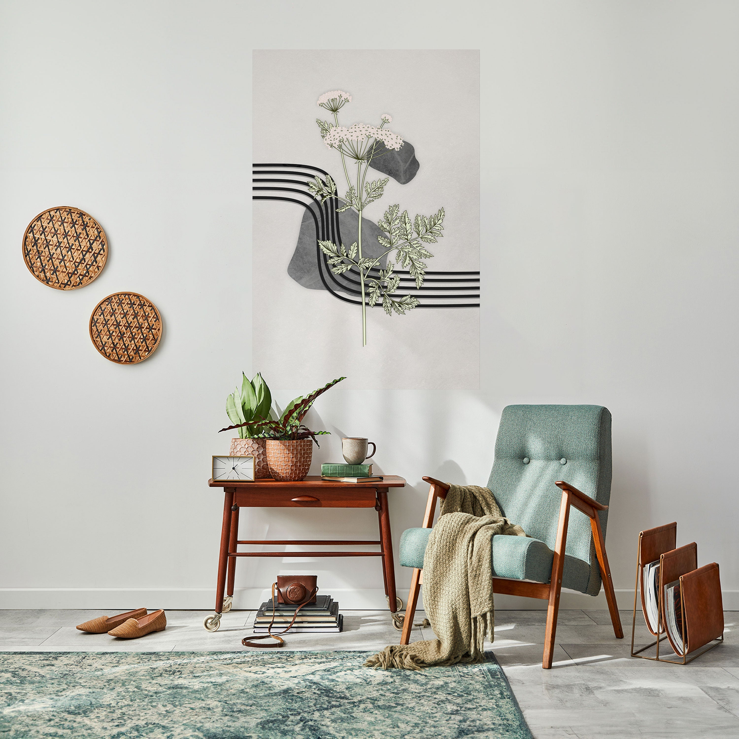 HERACLEUM ARRAY Vertikales Poster zum Abziehen und Aufkleben