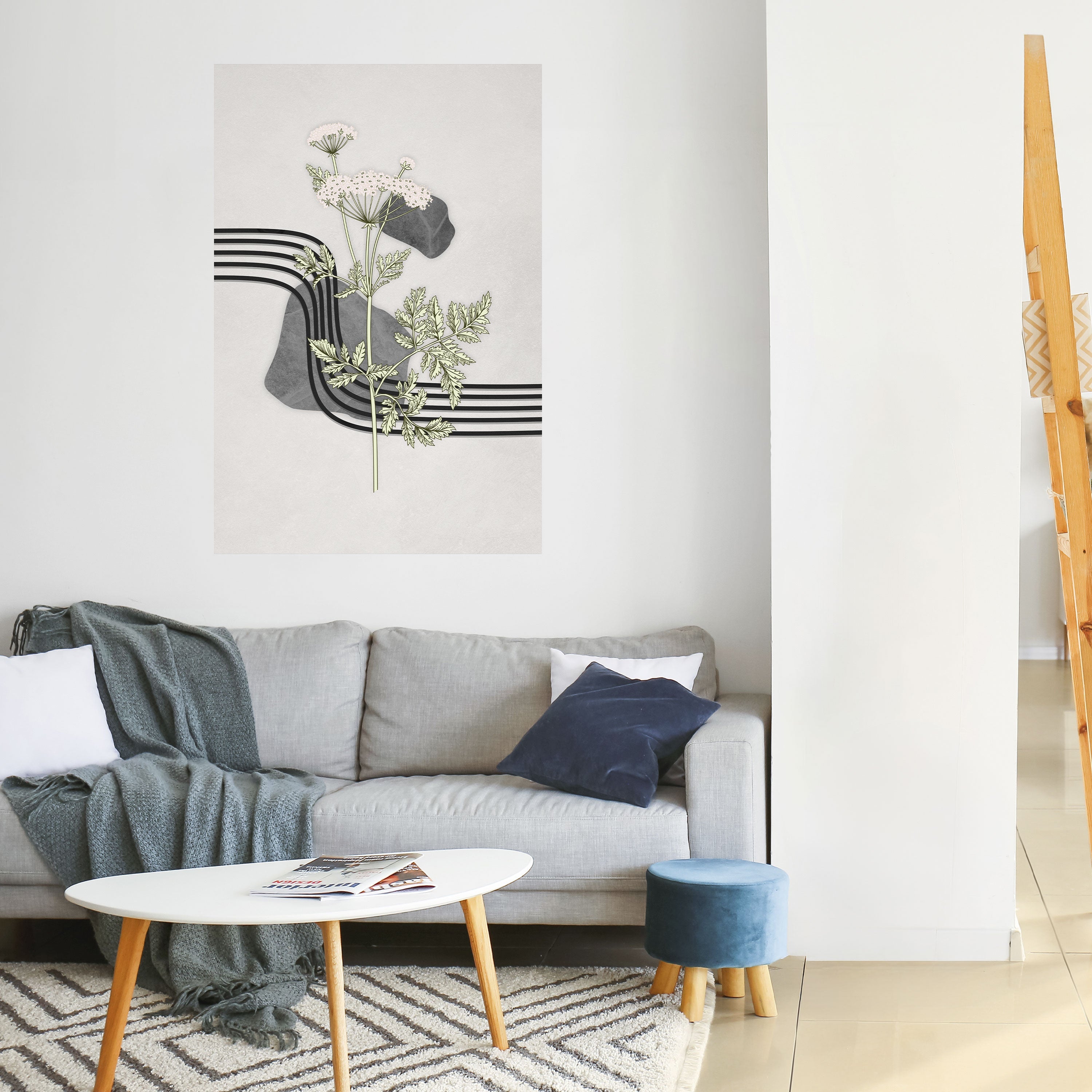 HERACLEUM ARRAY Vertikales Poster zum Abziehen und Aufkleben