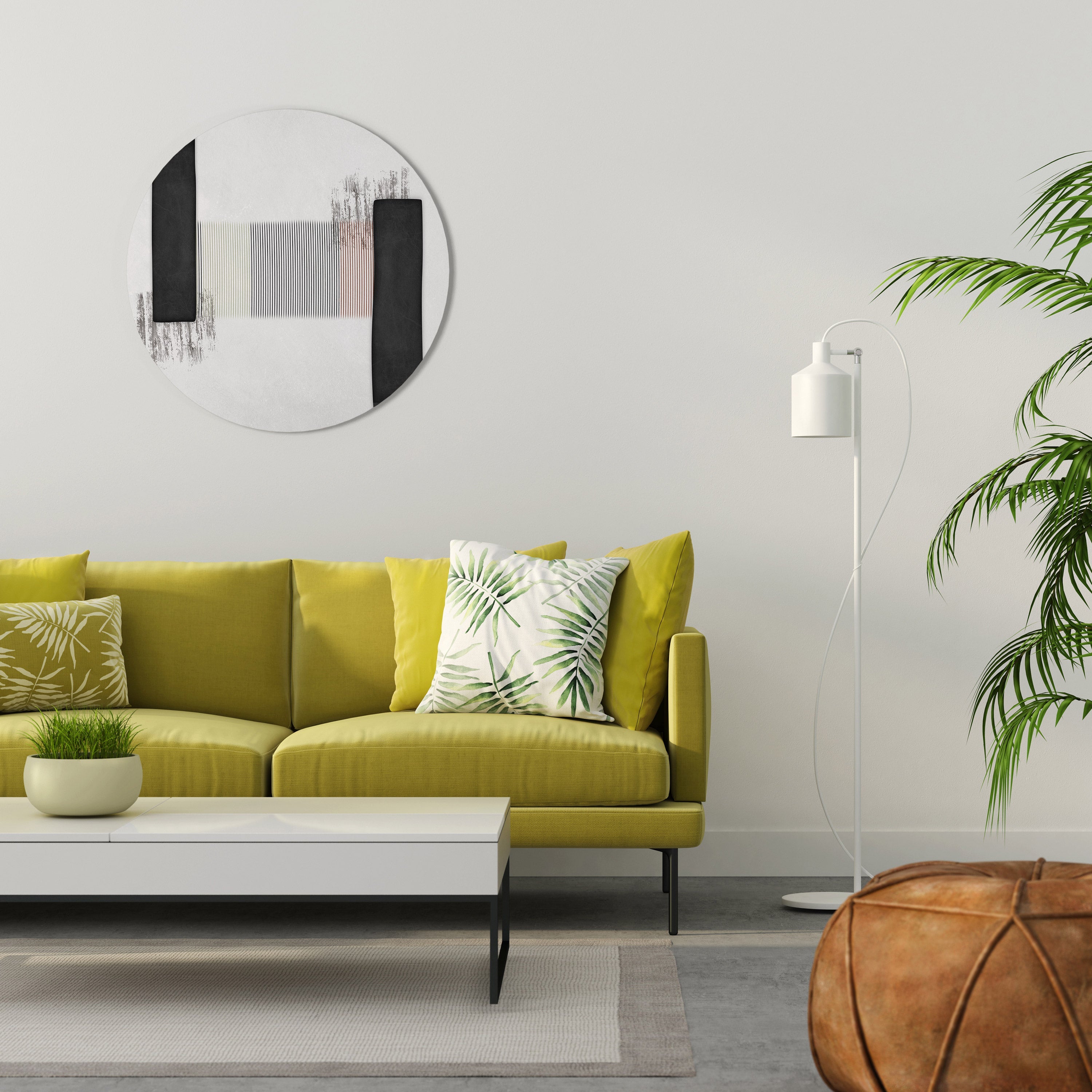 OBDYDIAN PRELUDE Runde Wanddekoration Ø 69 cm