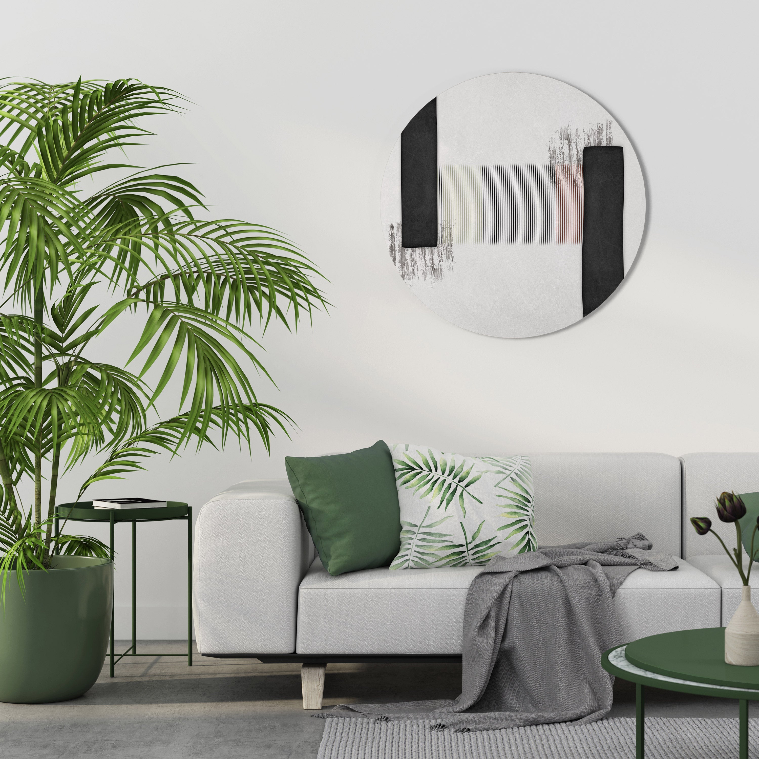 OBDYDIAN PRELUDE Runde Wanddekoration Ø 69 cm