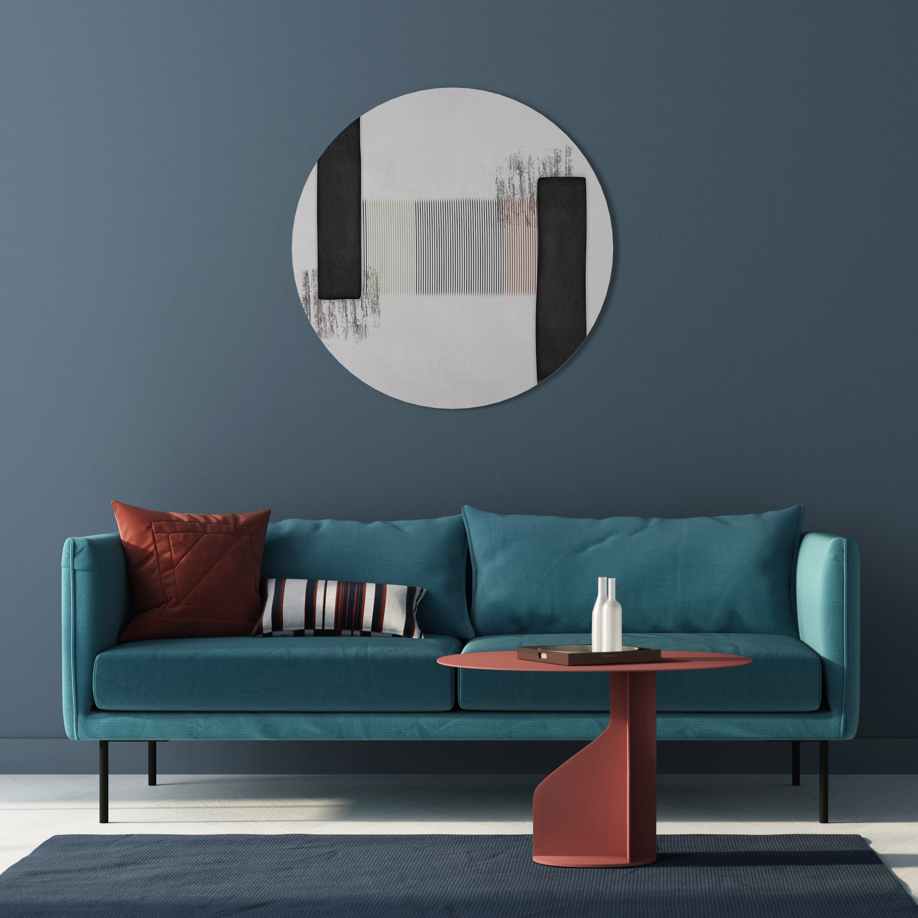 OBDYDIAN PRELUDE Runde Wanddekoration Ø 69 cm