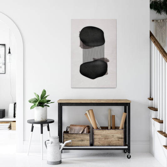 BLACK OVERTURE Vertical Canvas Print
