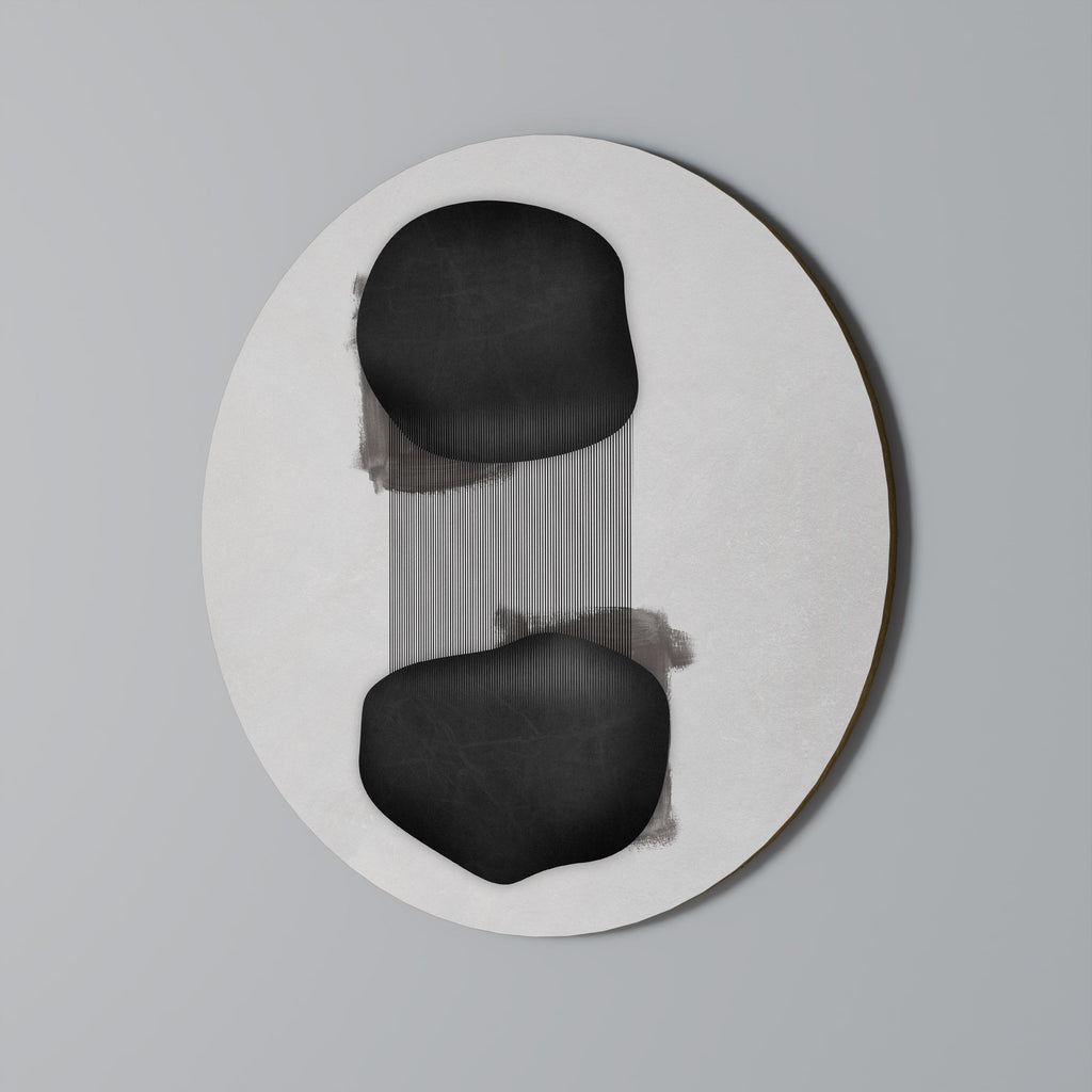 BLACK OVERTURE Round Wall Art