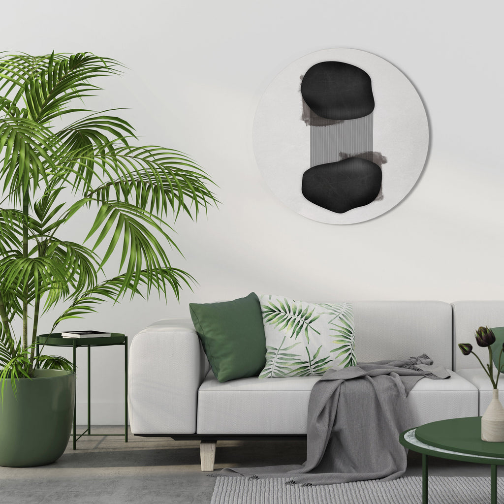 BLACK OVERTURE Round Wall Art