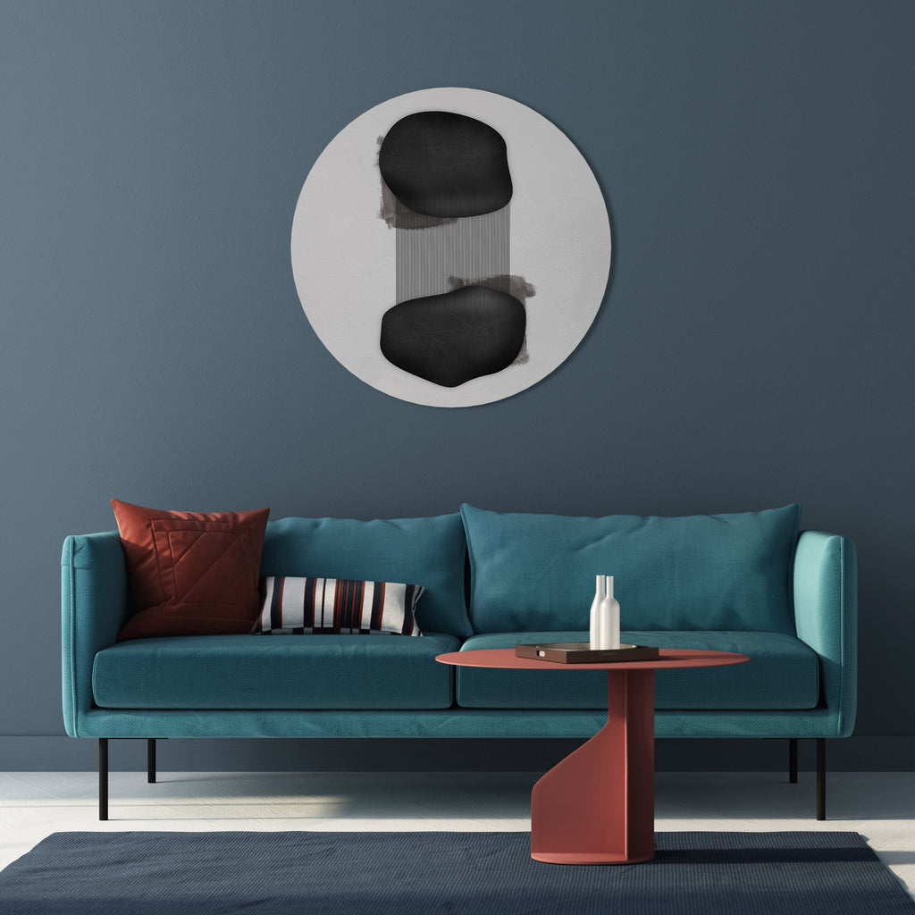 BLACK OVERTURE Round Wall Art