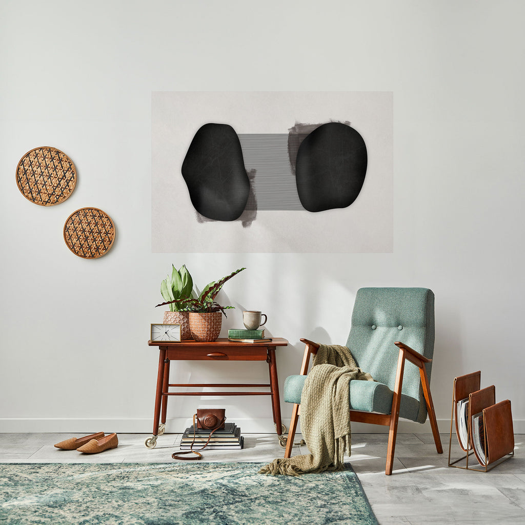 BLACK OVERTURE Peel and Stick Horizontal Poster