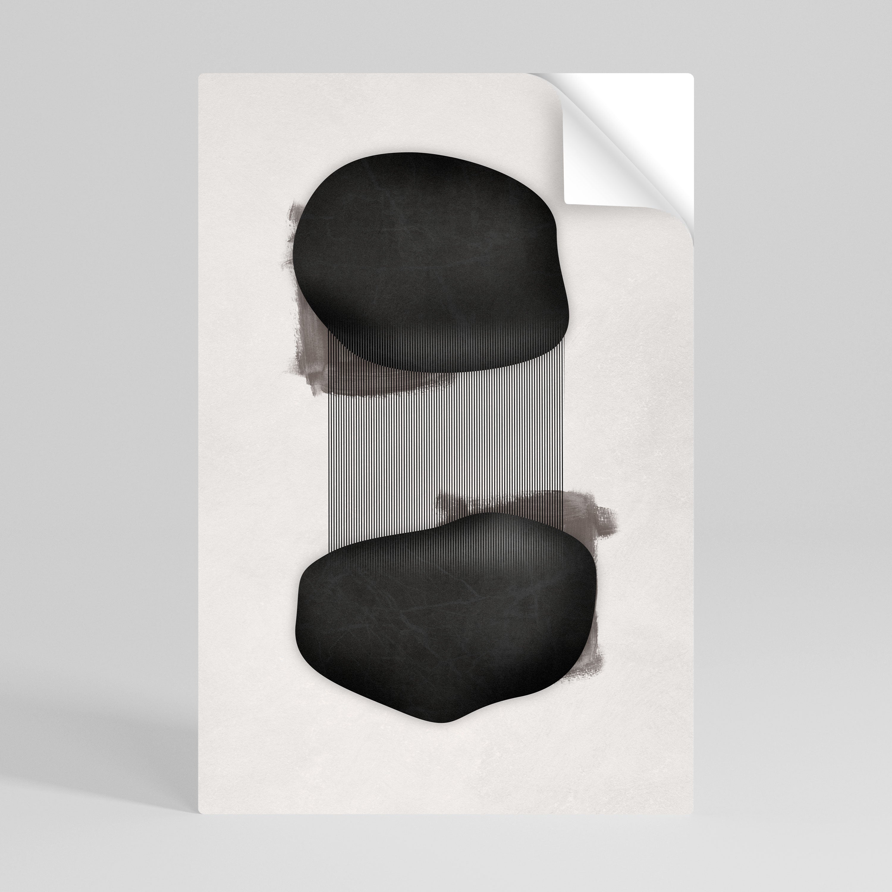 BLACK OVERTURE Selbstklebendes Poster - Hochformat