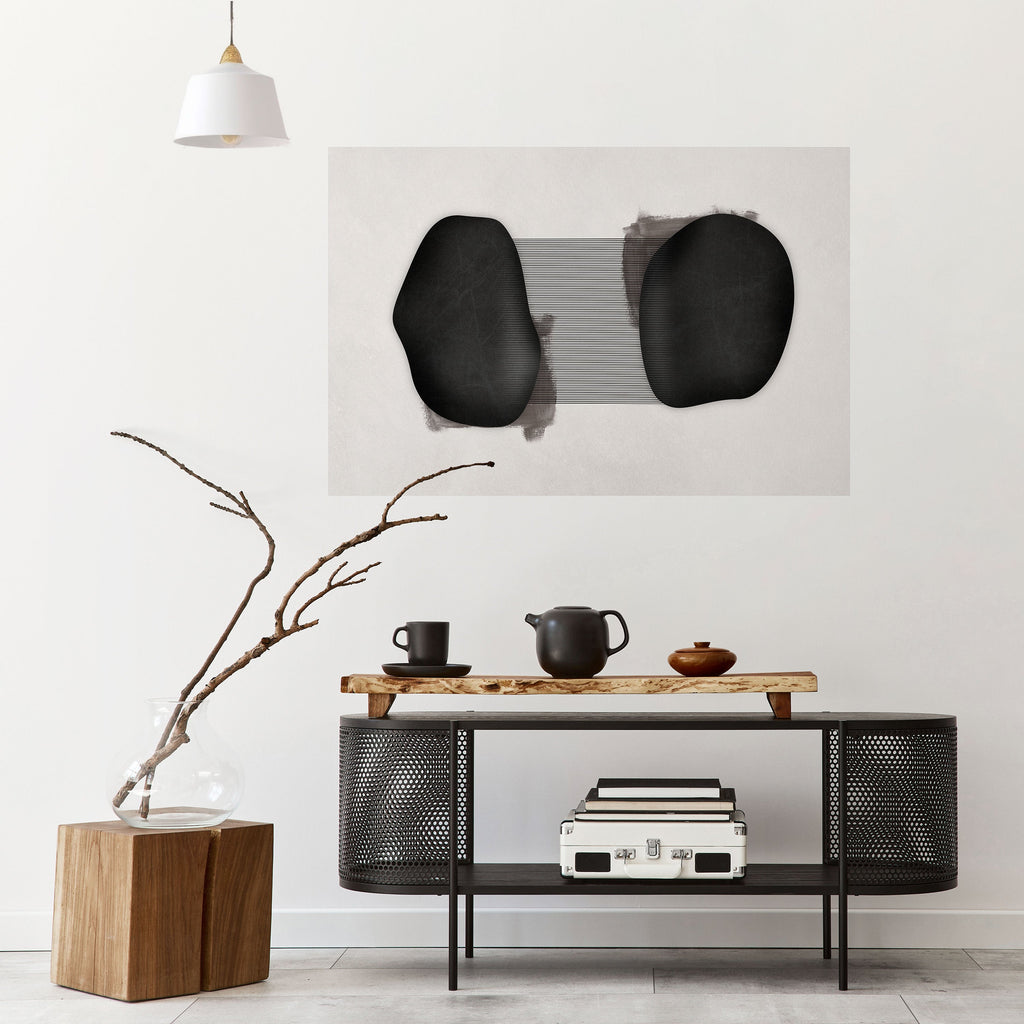 BLACK OVERTURE Peel and Stick Horizontal Poster