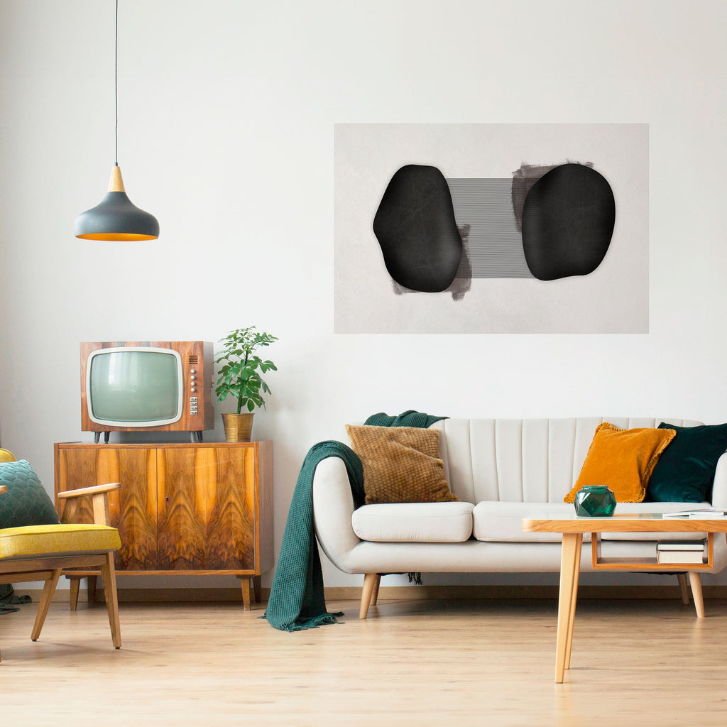 BLACK OVERTURE Peel and Stick Horizontal Poster