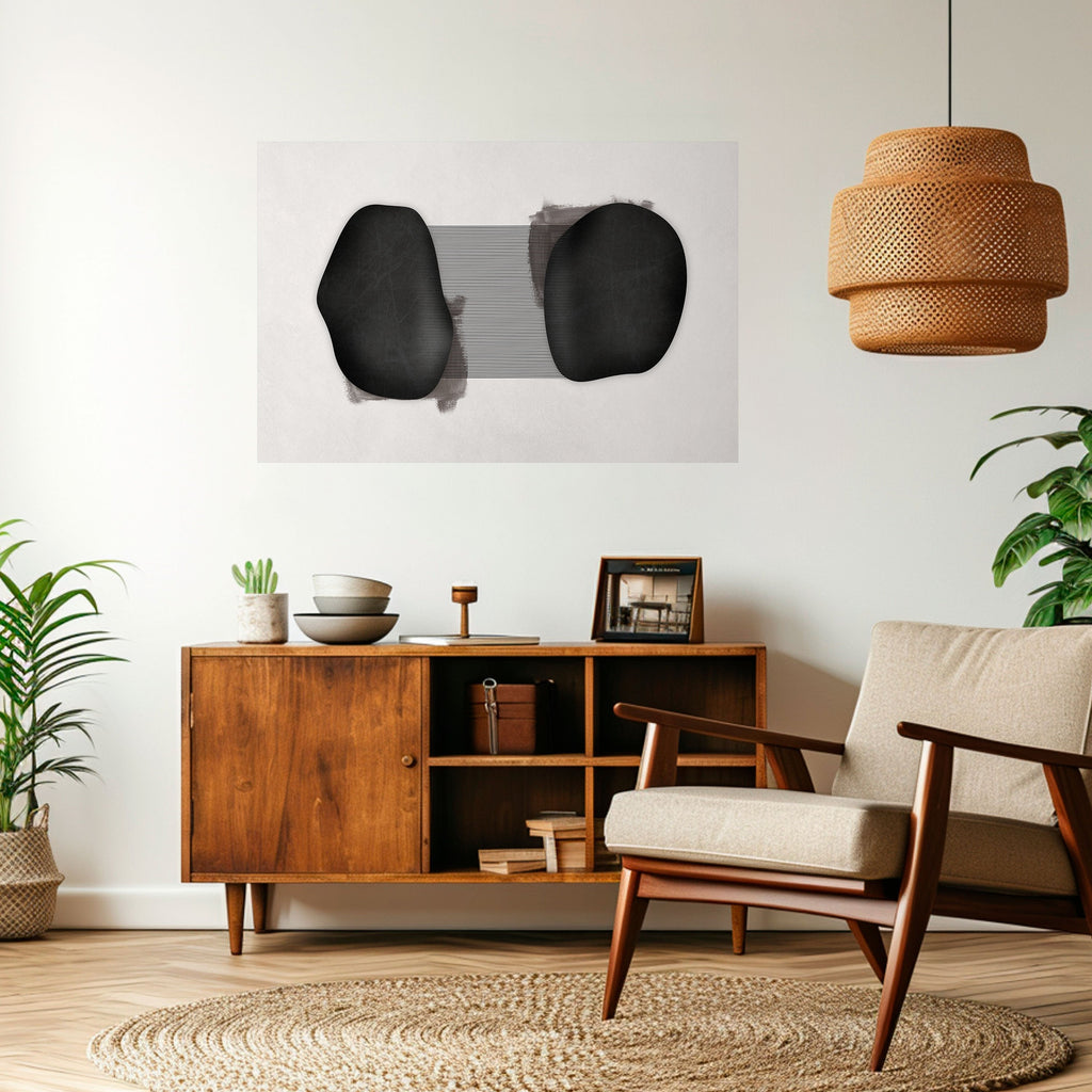 BLACK OVERTURE Peel and Stick Horizontal Poster