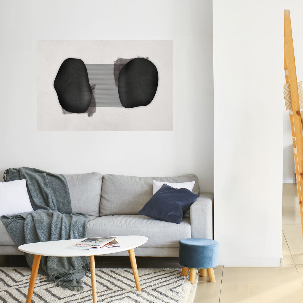 BLACK OVERTURE Peel and Stick Horizontal Poster