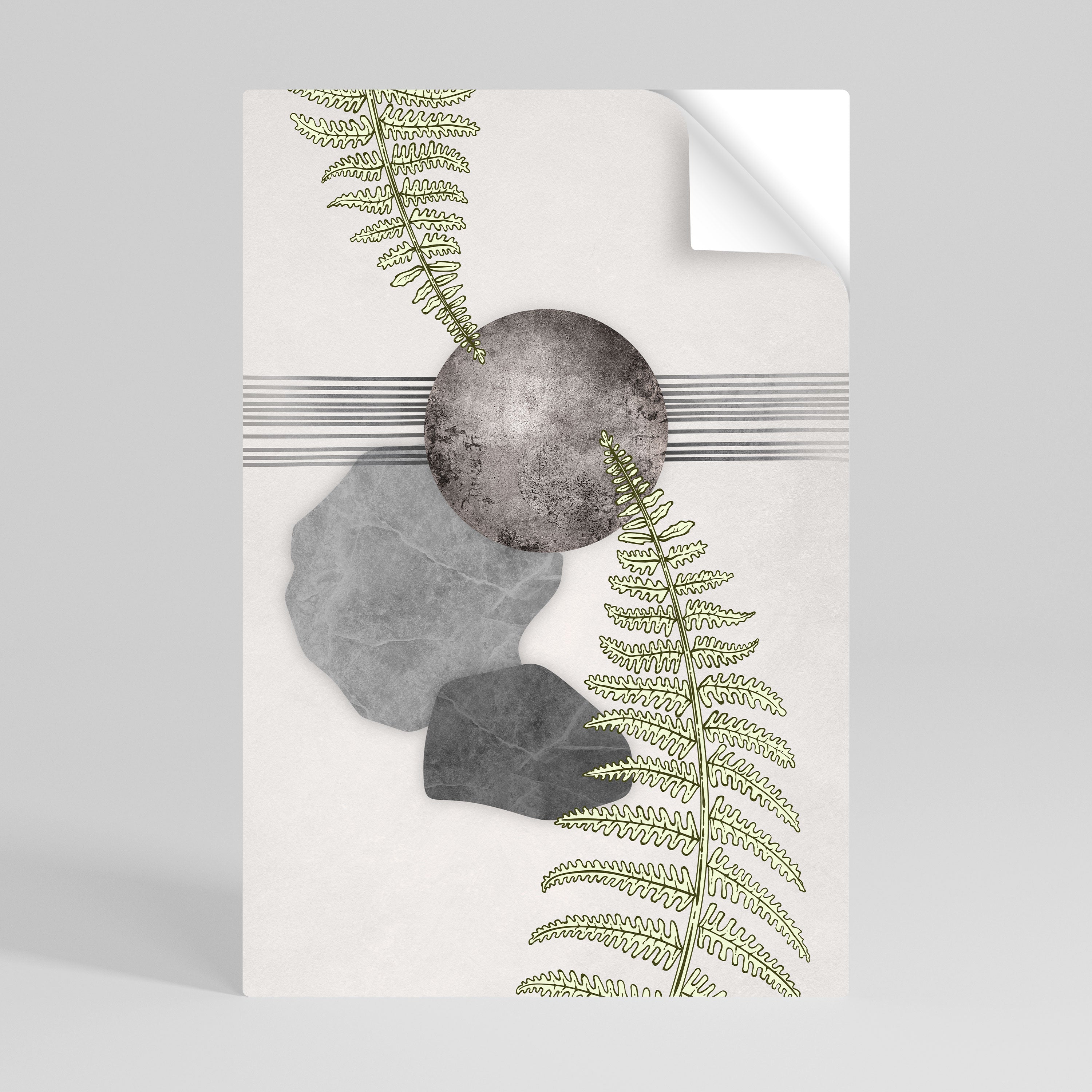 FERN MELANCHOLY Selbstklebendes Poster - Hochformat